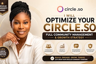 optimize your circle so community with full management and growth strategy