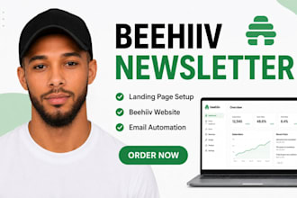 help setup your beehiiv newsletter page
