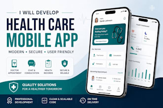 develop mobile and web app of healthcare, medical, and ai health