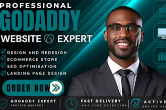 build a high converting godaddy website design or redesign