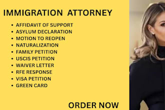 be your immigration lawyer for visas, green cards, waivers and uscis petitions