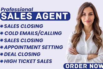 sales closer salesperson sales agent and high ticket closer cold calling