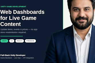 build a web dashboard to manage your unity games live content