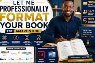 amazon KDP expert for book editing, formatting, publishing KDP book publishing