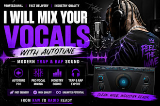 mix your vocals with autotune for a modern trap rap sound