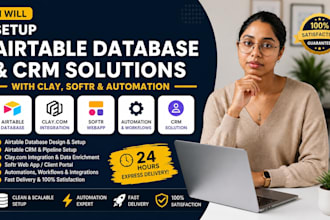 setup airtable database airtable crm clay com softr airtable automation in 24hrs