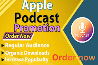 do organic promotion for your apple and spotify podcast