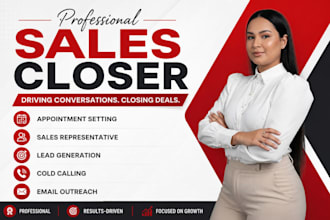 be your high ticket sales closer sales rep sales agent b2b sales leads