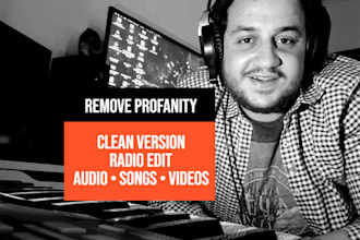 remove profanity and clean up any audio or video
