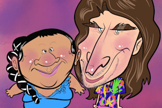 draw you as a personalized cartoony style