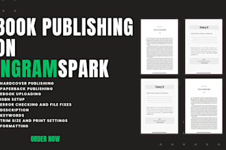 publish your paperback, hardcover or ebook on ingramspark, ingram spark publish