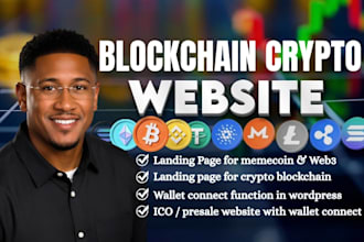 create a crypto website, nft website, ico presale and web3 website