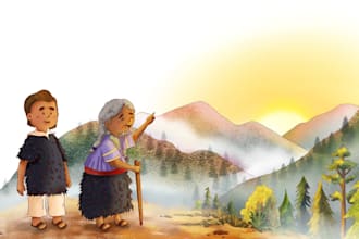 diseño ilustraciones para cuentos y libros infantiles