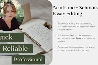 proofread and edit your academic or scholarship essays