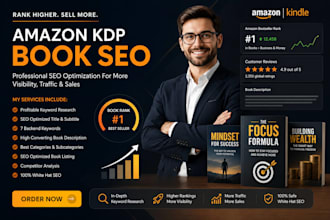 optimize your amazon KDP book SEO, keywords, categories, and book listing