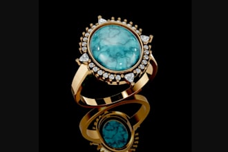 rhino matrix jewelry cad model for casting production rings pendant earrings