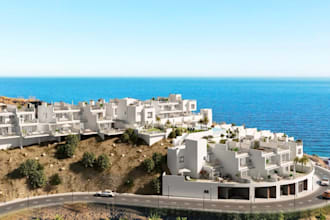 redesign modern contemporary building,3d exterior design,realistic rendering,cgi