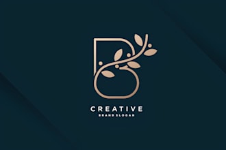 provide minimalist floral, elegant botanical or feminine logo design