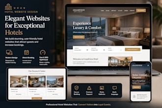 design a luxury hotel website with booking system