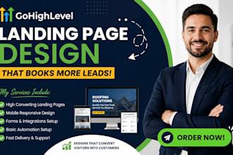 build a gohighlevel roofing landing page that books more estimates