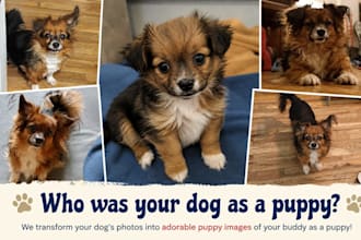 create puppy photos of your adult dog
