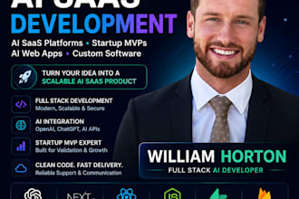 be your full stack ai developer for saas, web apps, mobile apps, and software