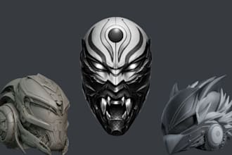 create anime cosplay pieces wearable masks and detailed 3d armor