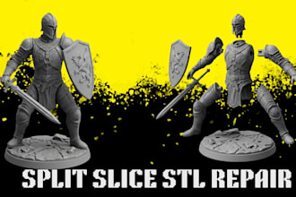 repair split cut and optimize stl files for perfect 3d printing