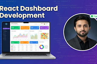 build a responsive react web app or dashboard for your data or ai model