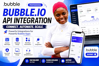 build a bubble io web app, saas, CRM, mvp, or custom website