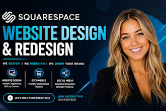 build squarespace website design, redesign squarespace, website development