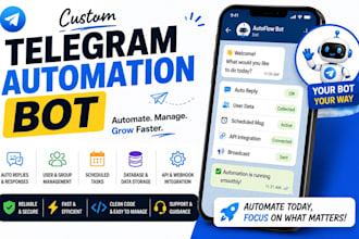 build a telegram automation bot with python