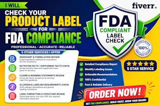 check your product label for fda compliance