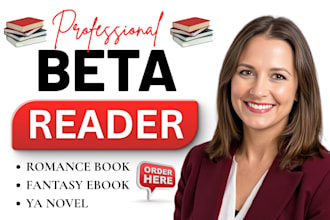 romance beta reader, fantasy beta reader, sensitivity reader and ya beta reader
