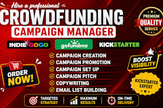 setup kickstarter and indiegogo crowdfunding campaign