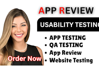 do QA testing, app testing, website testing, and ios app review