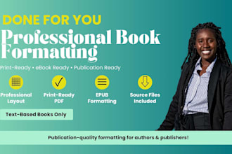 professionally format your book for print and ebook