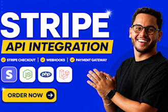 do stripe API integration, stripe checkout, rest API webhook and payment gateway