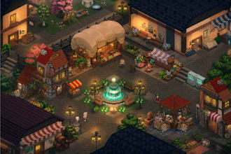 isometric pixel art game assets props pixel art background pixel environment