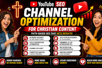 do channel seo expert and christian youtube channel optimization, video ranking