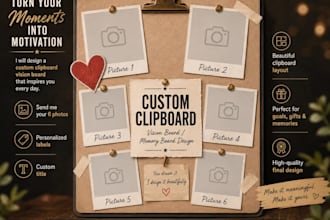 transform your photos into a beautiful custom memory board