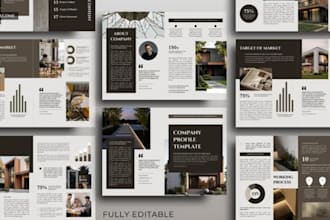 design bi fold brochure service catalog marketing brochure canva file