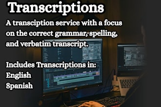 help with your spanish and english transcriptions