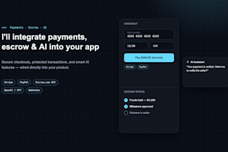 integrate stripe or paypal payment gateway into your app