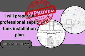 prepare a professional septic tank installation plan