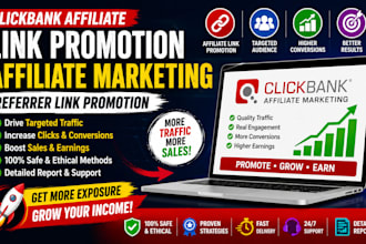 clickbank affiliate link promotion, affiliate marketing referral link promotion