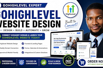 gohighlevel website design, landing page ghl automation gohighlevel sales funnel