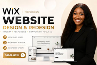 customize your wix website and design, redesign wix website
