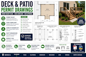 create deck and patio permit drawings for approval