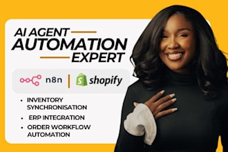 build n8n shopify automation inventory sync erp integration order workflows